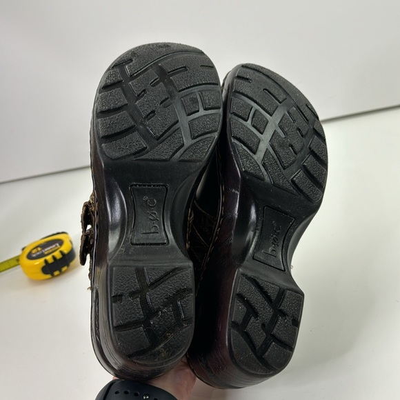 b.o.c. brown leather slip on clog mule shoes - Picture 9 of 14